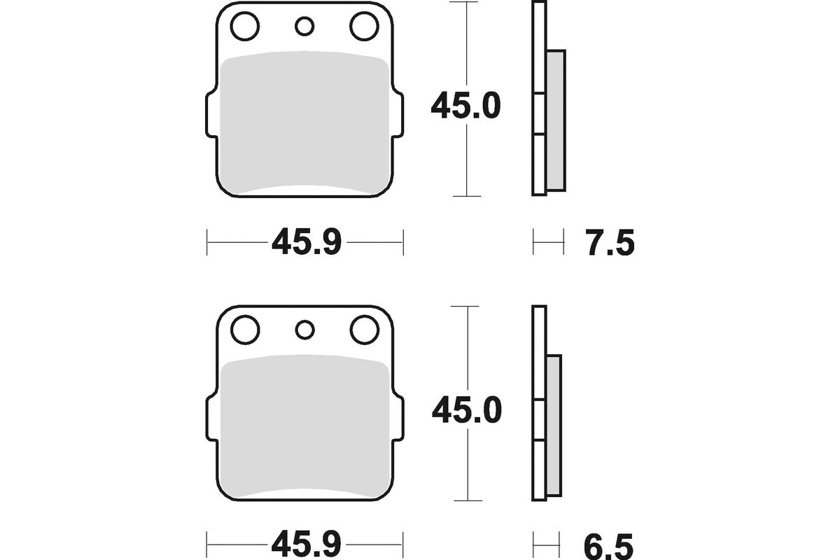Plaquettes de frein BRAKING Off-Road/Quad métal fritté - 686CM44