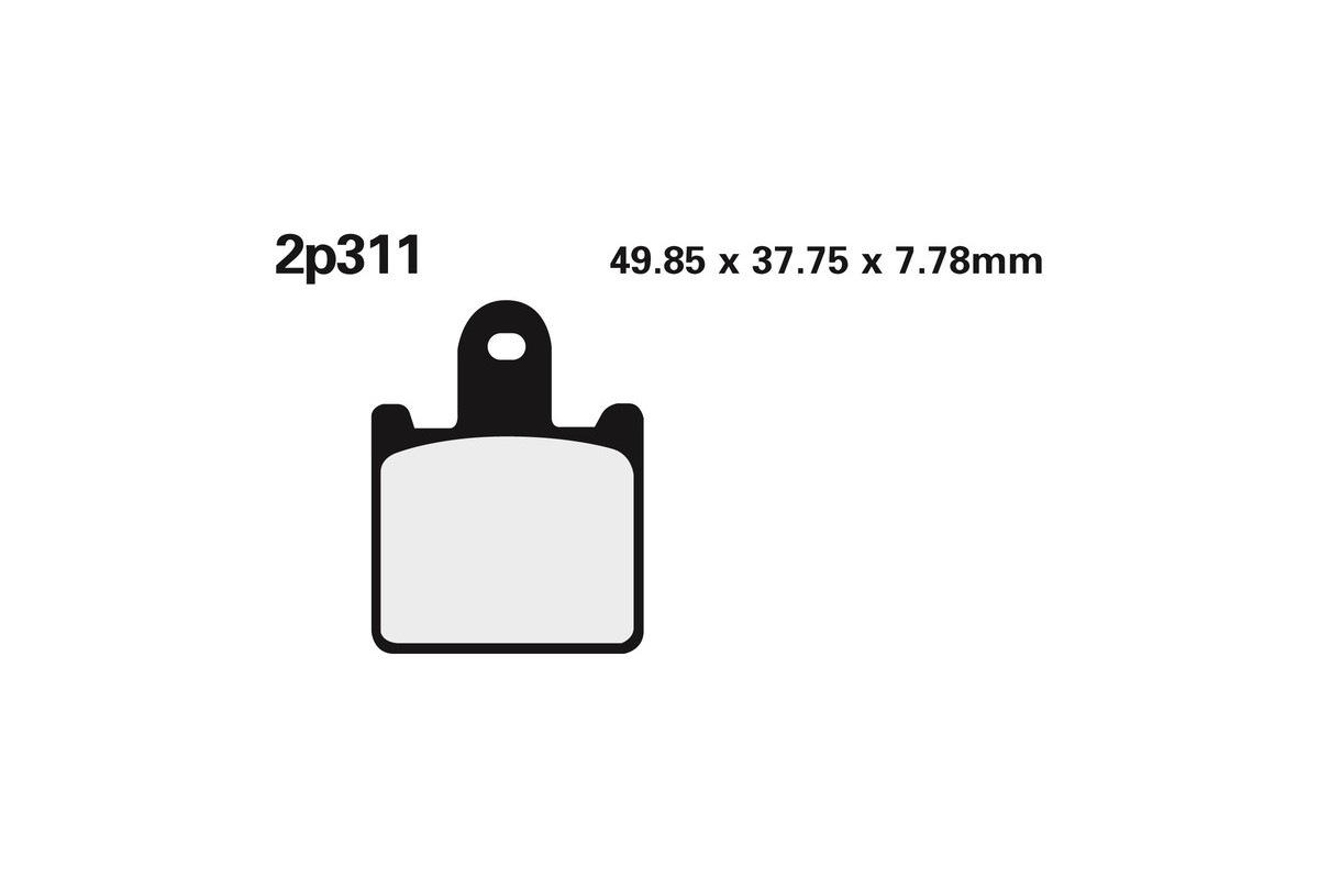 Plaquettes de frein NISSIN route /Off-Road métal fritté - 2P-311ST