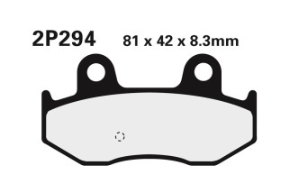 Plaquettes de frein NISSIN route /Off-Road métal fritté - 2P-294ST