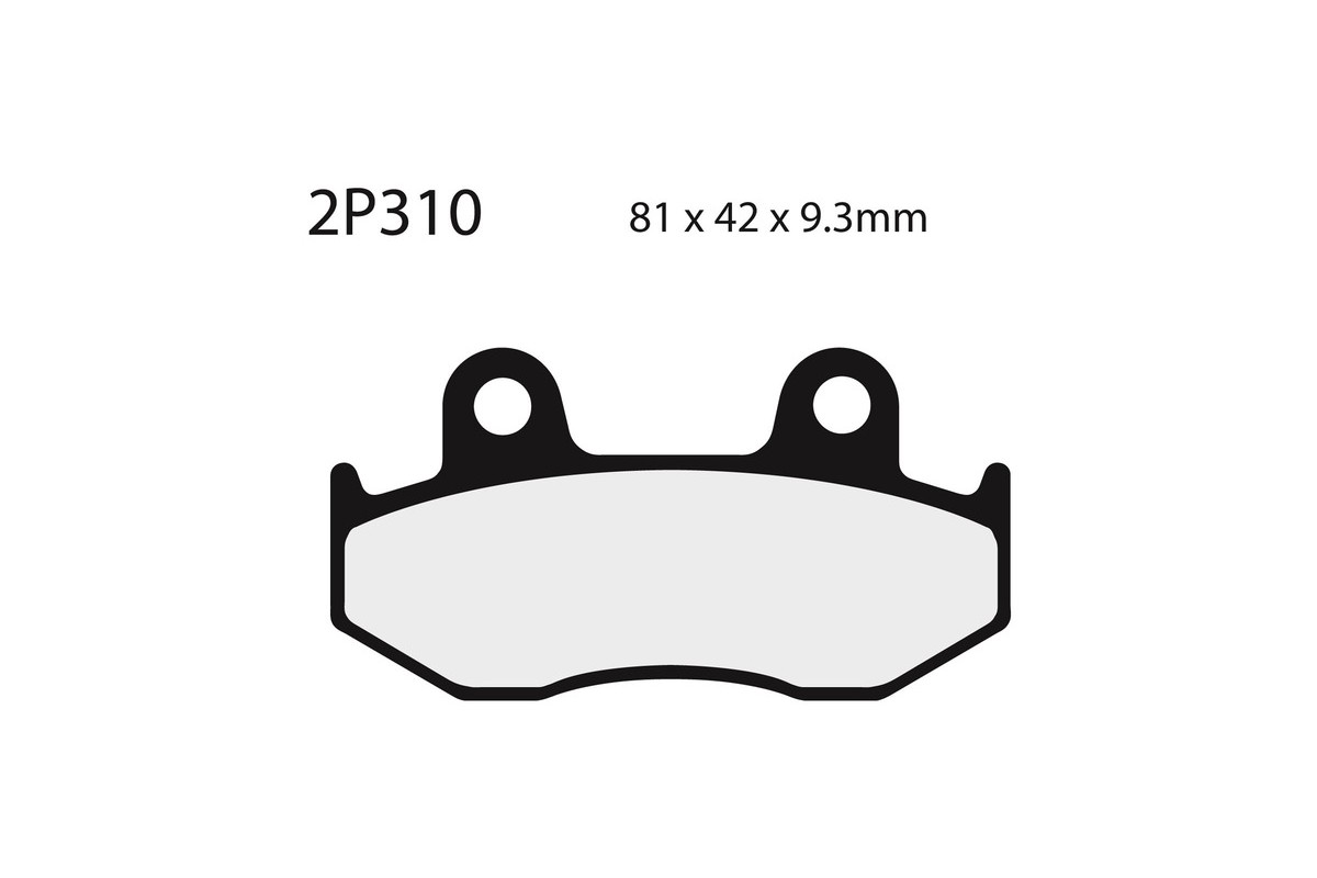 Plaquettes de frein NISSIN route semi-métallique - 2P-310NS