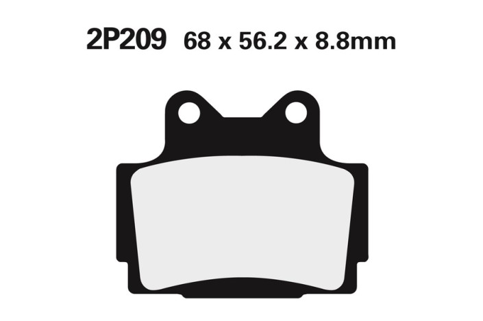 Plaquettes de frein NISSIN route semi-métallique - 2P-209NS