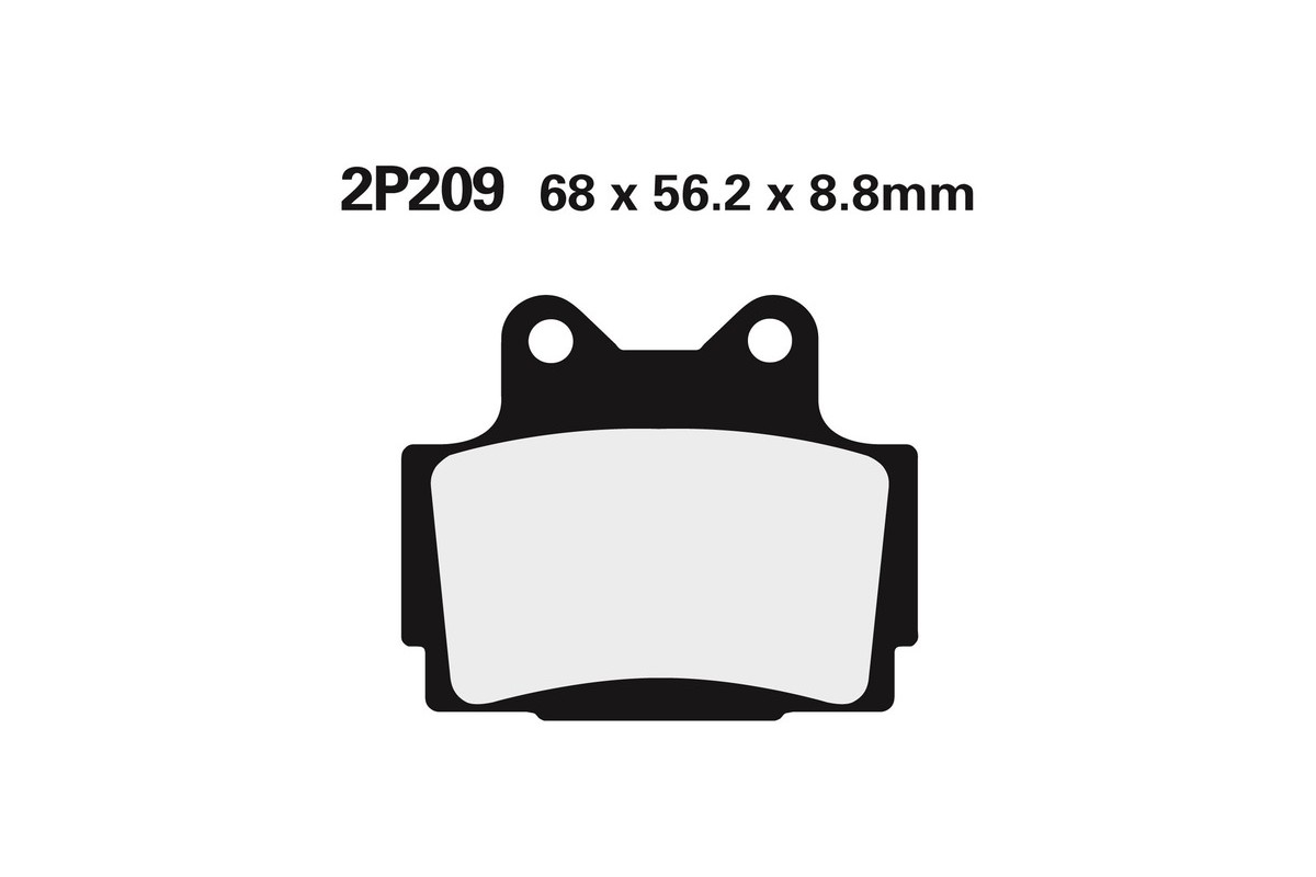 Plaquettes de frein NISSIN route semi-métallique - 2P-209NS