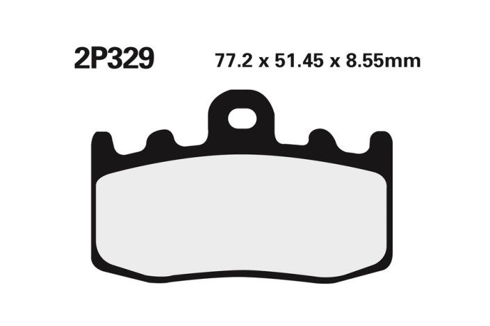 Plaquettes de frein NISSIN route /Off-Road métal fritté - 2P-329ST