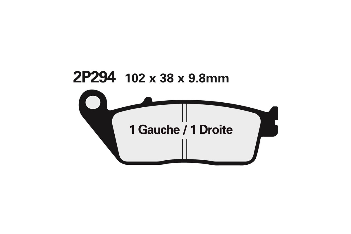 Plaquettes de frein NISSIN route /Off-Road métal fritté - 2P-281ST