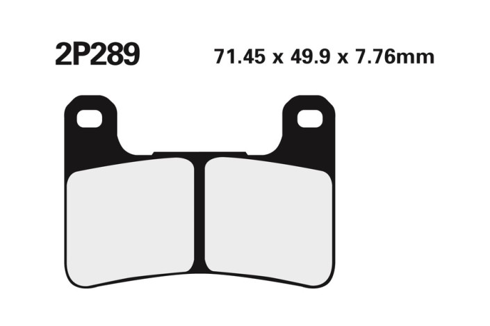 Plaquettes de frein NISSIN route /Off-Road métal fritté - 2P-289ST