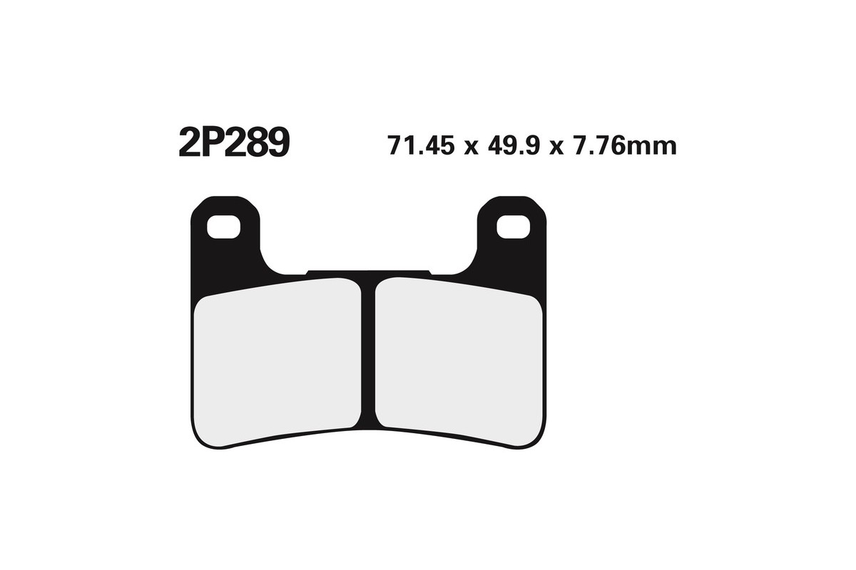 Plaquettes de frein NISSIN route /Off-Road métal fritté - 2P-289ST