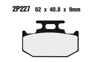 Plaquettes de frein NISSIN Off-Road semi-métallique - 2P-227GS