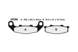 Plaquettes de frein NISSIN route semi-métallique - 2P-280NS