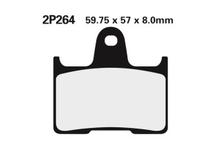 Plaquettes de frein NISSIN route semi-métallique - 2P-264NS