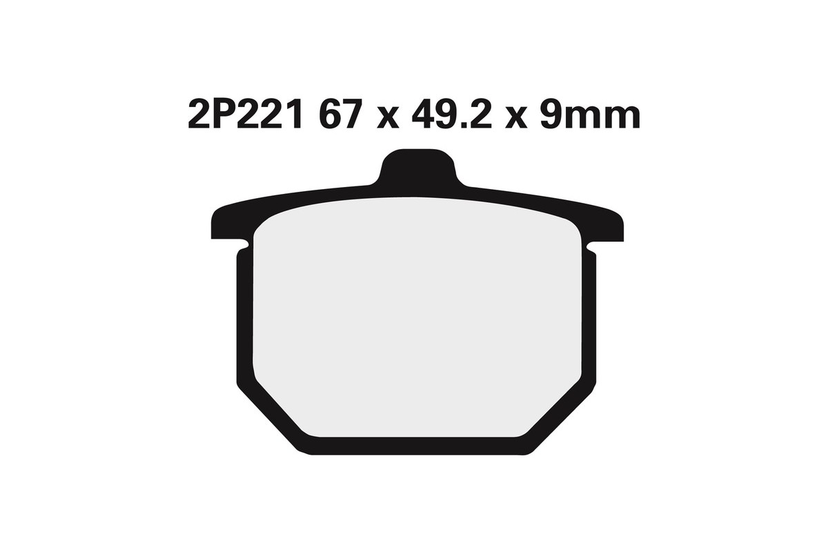 Plaquettes de frein NISSIN route semi-métallique - 2P-221NS