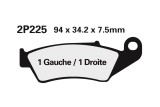 Plaquettes de frein NISSIN route semi-métallique - 2P-225NS