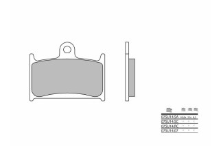 Plaquettes de frein BREMBO carbone céramique - 07SU14RC