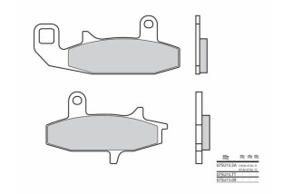 Plaquettes de frein BREMBO route métal fritté - 07SU15SA