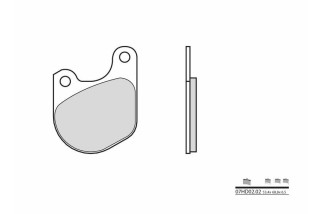 Plaquettes de frein BREMBO route carbone céramique - 07HD0202