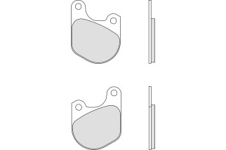 Plaquettes de frein BREMBO route carbone céramique - 07HD0202