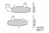 Plaquettes de frein BREMBO route carbone céramique - 07SU1509