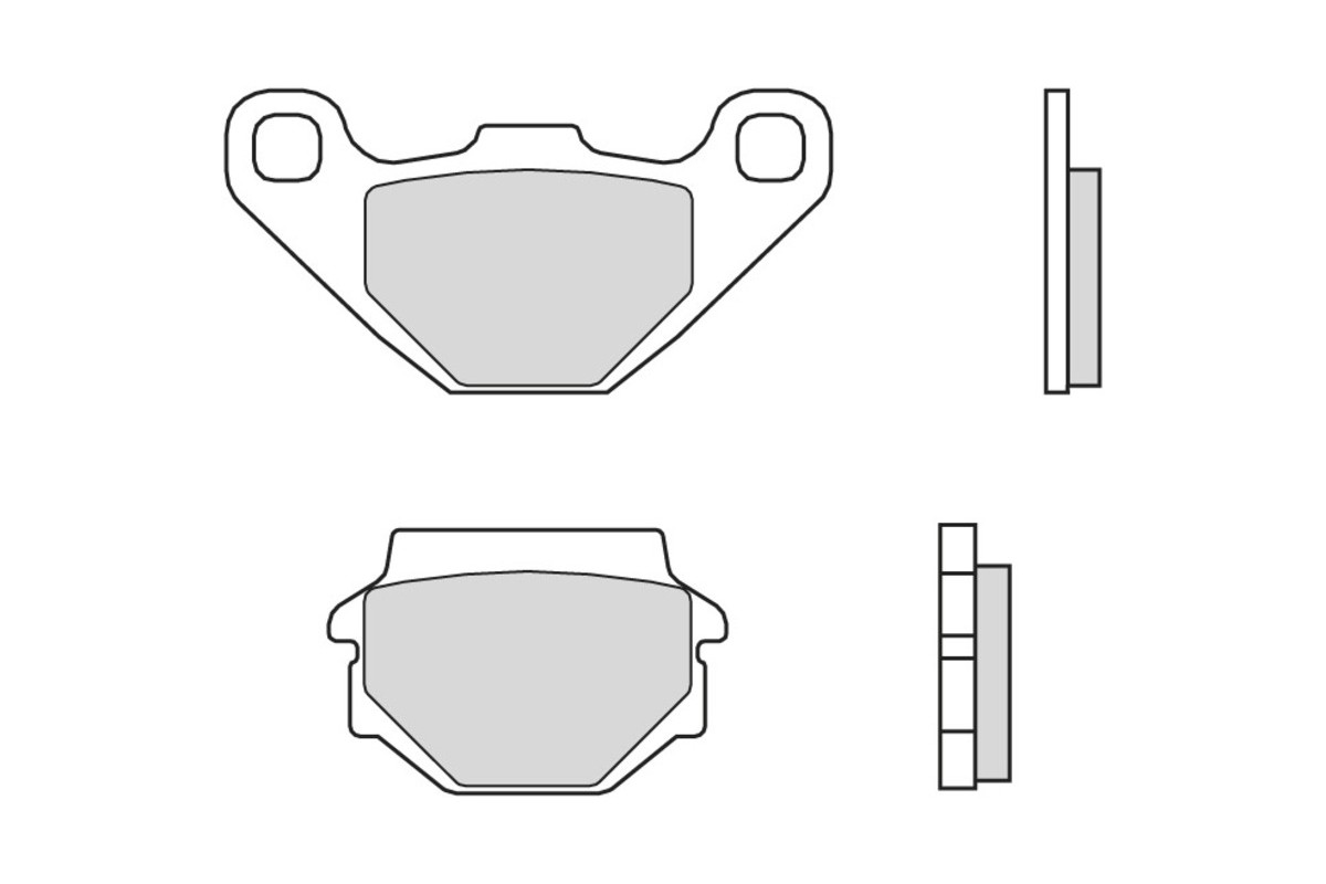 Plaquettes de frein BREMBO route carbone céramique - 07YA54CC
