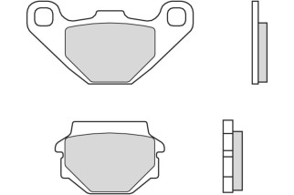 Plaquettes de frein BREMBO route carbone céramique - 07YA54CC