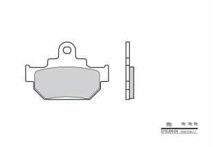 Plaquettes de frein BREMBO route carbone céramique - 07SU0904
