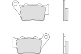 Plaquettes de frein BREMBO métal fritté - 07BB0258