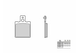 Plaquettes de frein BREMBO route métal fritté - 07BB01SP