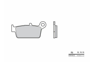 Plaquettes de frein BREMBO Scooter carbone céramique - 07010