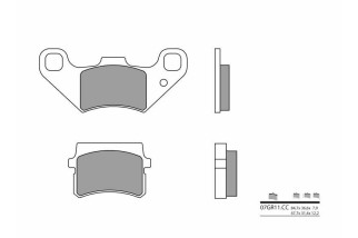 Plaquettes de frein BREMBO route carbone céramique - 07GR11CC