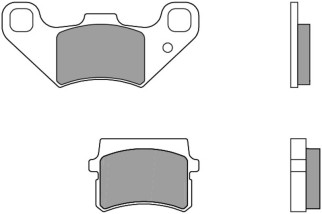 Plaquettes de frein BREMBO route carbone céramique - 07GR11CC