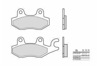 Plaquettes de frein BREMBO route métal fritté - 07YA20SP