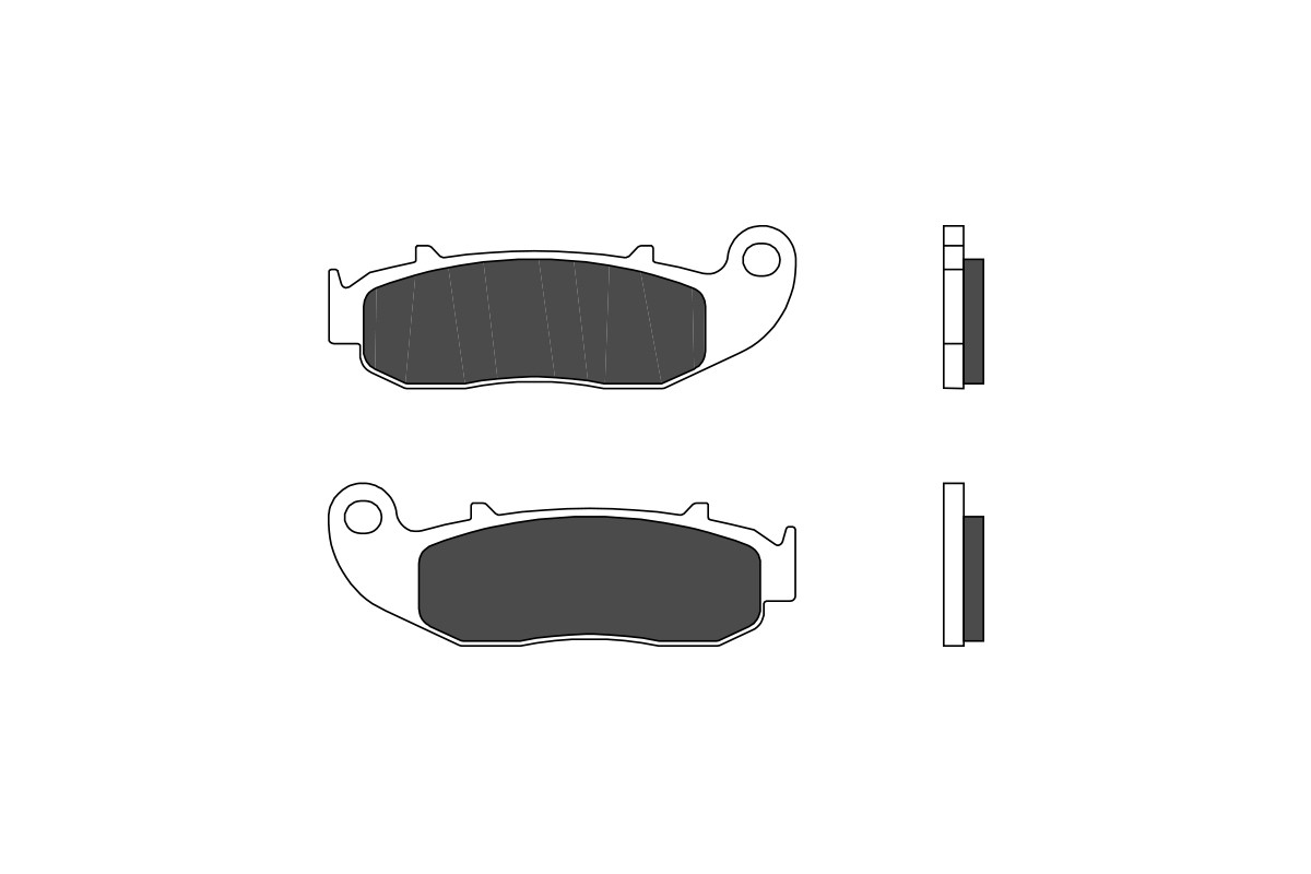 Plaquettes de frein BREMBO route carbone céramique - 07GR79.CC