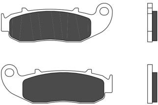 Plaquettes de frein BREMBO route carbone céramique - 07GR79.CC