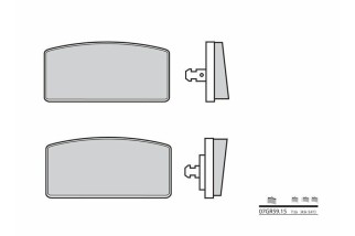 Plaquettes de frein BREMBO route carbone céramique - 07GR5915