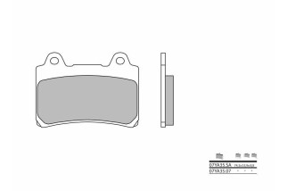 Plaquettes de frein BREMBO route métal fritté - 07YA35SA
