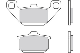 Plaquettes de frein BREMBO route carbone céramique - 07KA0808