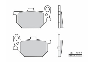Plaquettes de frein BREMBO route carbone céramique - 07YA0713