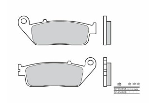 Plaquettes de frein BREMBO route carbone céramique - 07HO4108