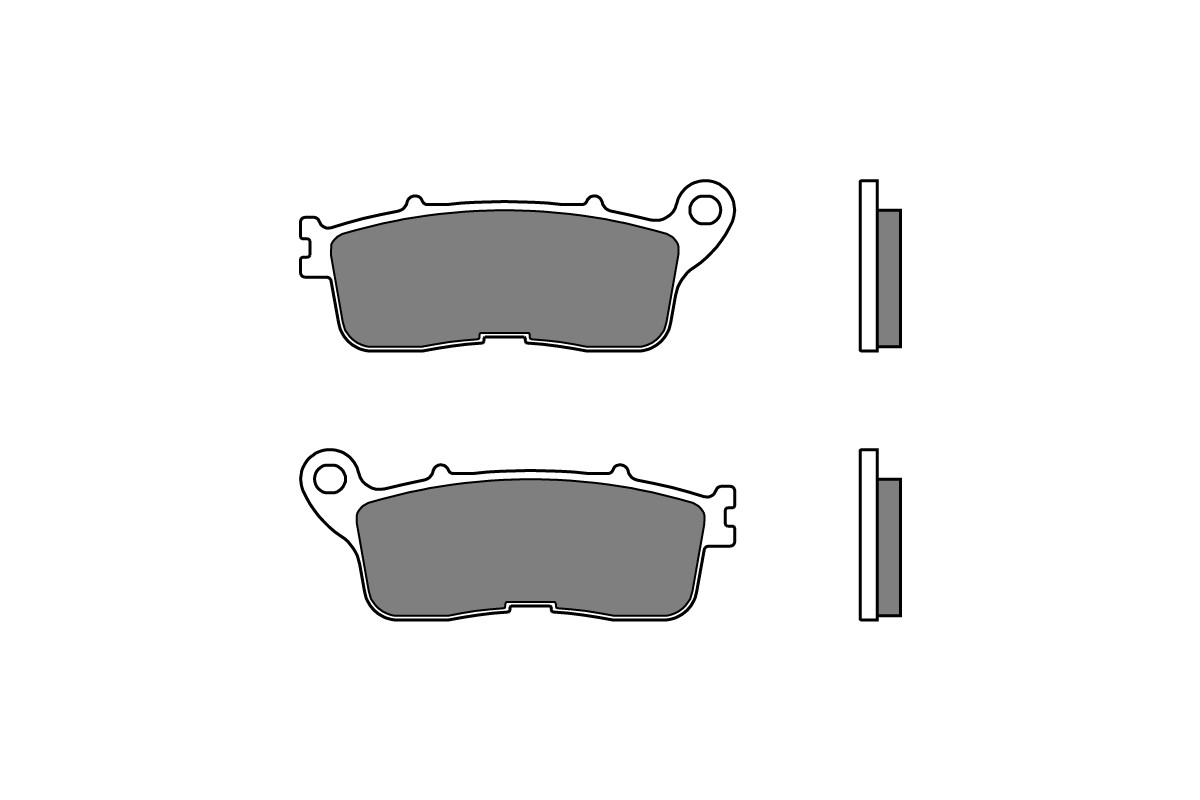 Plaquettes de frein BREMBO route métal fritté - 07HO60SP