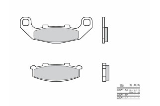 Plaquettes de frein BREMBO route carbone céramique - 07KA1117