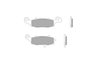 Plaquettes de frein BREMBO route/sport métal fritté - 07KA19SR