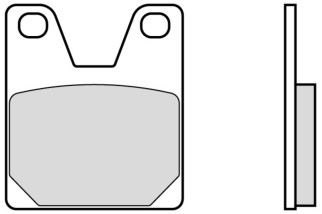 Plaquettes de frein BREMBO route métal fritté - 07YA38SP