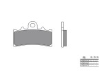 Plaquettes de frein BREMBO route métal fritté - 07GR18SA