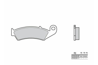 Plaquettes de frein BREMBO route métal fritté - 07HO29SP