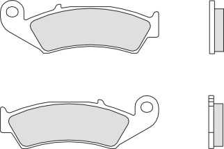Plaquettes de frein BREMBO route métal fritté - 07HO29SP