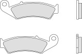 Plaquettes de frein BREMBO route métal fritté - 07HO29SP