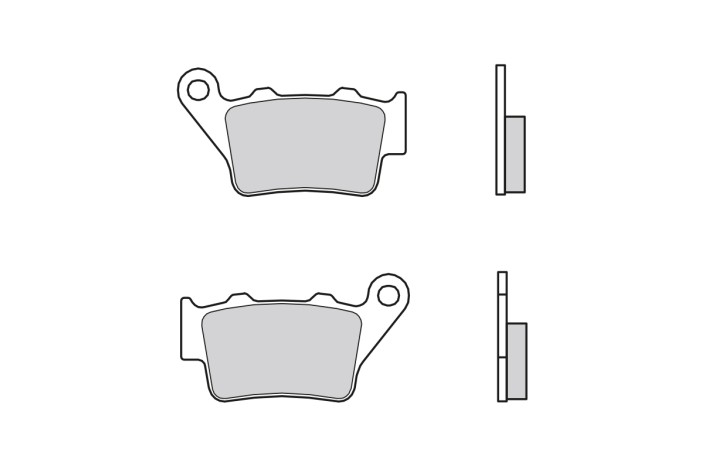 Plaquettes de frein BREMBO métal fritté - 07BB02SP