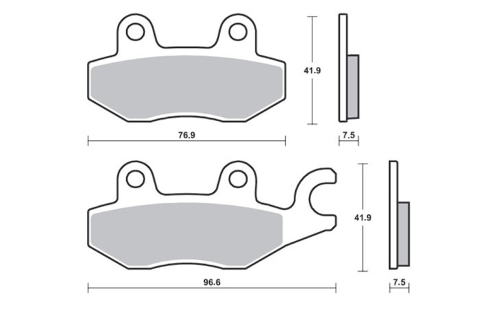 Plaquettes de frein TECNIUM Professional Racing métal fritté - MSR455