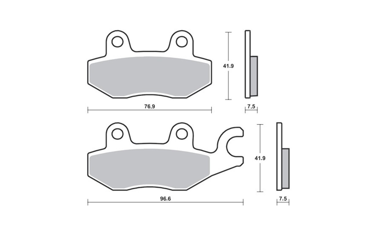 Plaquettes de frein TECNIUM Professional Racing métal fritté - MSR455