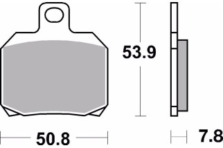 Plaquettes de frein BREMBO métal fritté - 07BB20SP