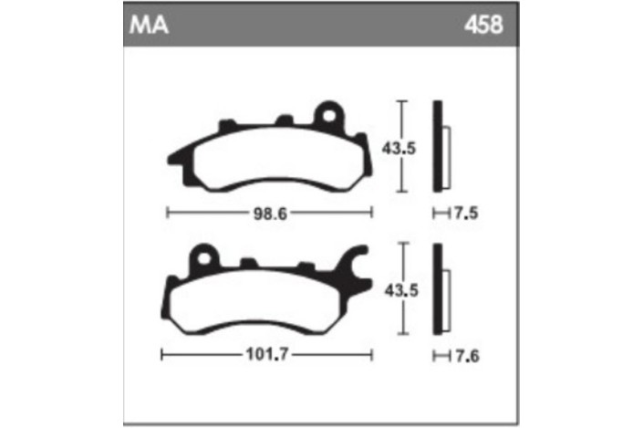 Plaquettes de frein TECNIUM - MA458