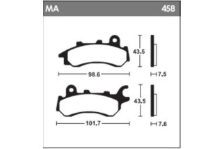 Plaquettes de frein TECNIUM - MA458